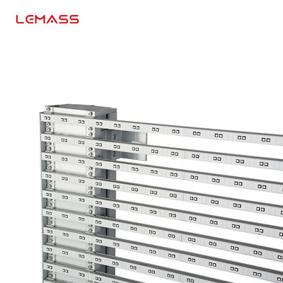 P8 จอแสดงผล LED โปร่งใสเชิงพาณิชย์ 1000 * 500 มม. LMS-Mesh สีลักษณะที่กำหนดเอง