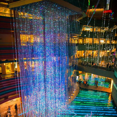 จอแสดงผล LED กลางแจ้งแบบยืดหยุ่น SMD Dot กันน้ำความโปร่งใสสูง