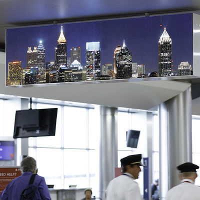 P1.5 โฆษณา LED Video Wall Display 640 × 640 มม. พร้อมที่เก็บข้อมูลอัจฉริยะ AI