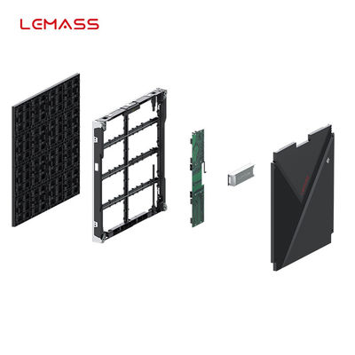 หน้าจอตู้ LED ในร่ม 640 × 640 มม. มัลติฟังก์ชั่นพร้อมโครงสร้างอลูมิเนียมอัลลอยด์