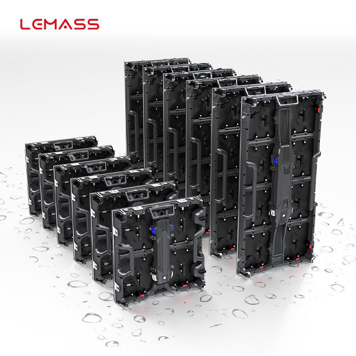 หน้าจอตู้เช่า LED กลางแจ้ง P4.8 ขนาด 500 × 500 มม. พร้อมความสว่าง 4500cd / ตร.ม.